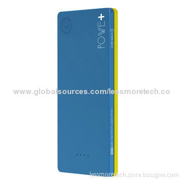 Dual USB power bank, 8,000mAh, super-slim designNew